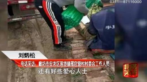 【200个爱心电话买光2万斤芹菜 地里仍有几十万斤待售】日前,河北廊坊邢官营村菜农们种植的