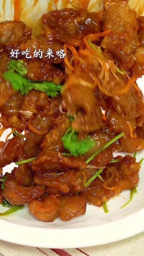 【锅包肉做法】外酥里嫩,酸酸甜甜又开胃,美食get√大家周末快试试吧~(美食菜谱家常菜做法