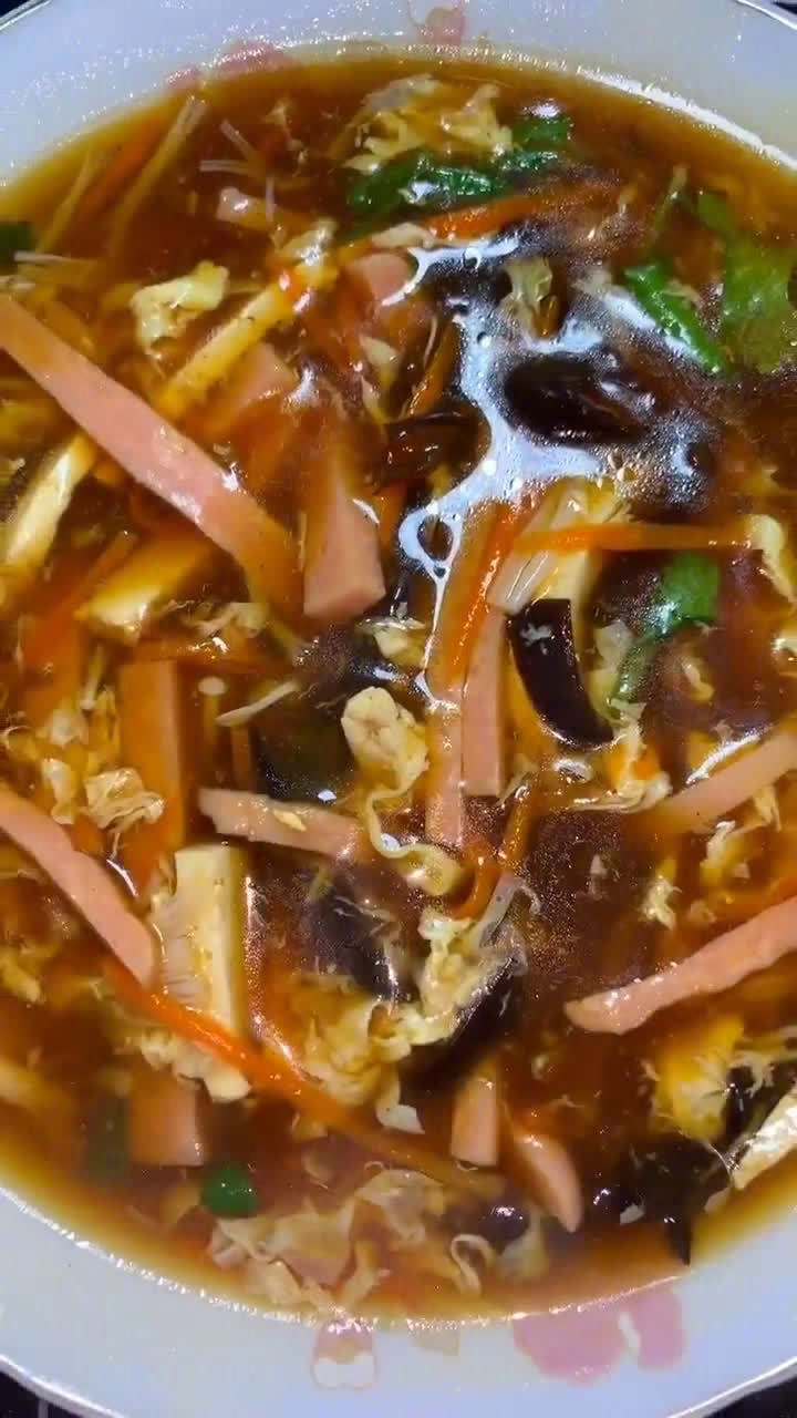 #胡辣汤也太香了#深夜放毒!家庭版自制不正宗的胡辣汤教程(又名升级版鸡蛋汤),天冷了来上一