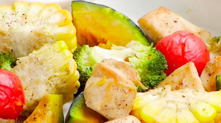 吃在许昌 【蔬菜烤鸡胸肉】无油无碳水的低盐轻食菜谱,建议用来做晚餐哦~好消化,负担小,关键