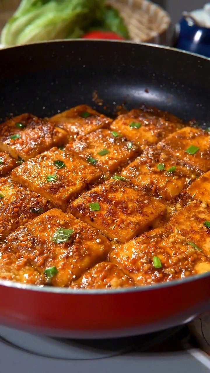 #小封找美食#【家常烧烤豆腐】做法简单,嫩滑入味又好吃~美食get√ 