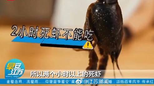 【食用死亡2小时以上小龙虾容易中毒】据江苏新闻消息:又到小龙虾最肥美的季节,几条吃虾小贴士