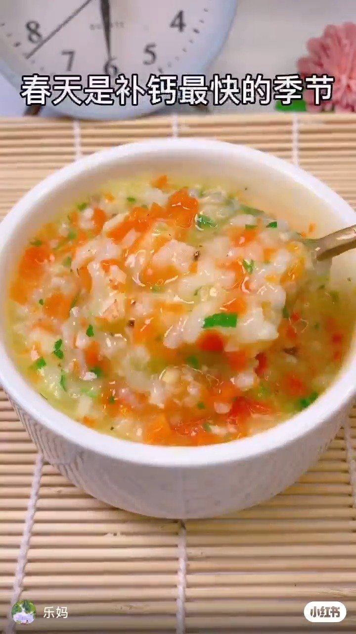 【#宝宝辅食#】今天宝宝吃什么?时蔬虾仁粥,换着花样带宝宝吃主食!月龄10+宝宝食用哦~(
