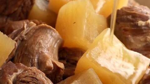 #不可辜负的美食#【高压锅萝卜羊肉】美食真香现场 一道常见的家常菜,萝卜味甜清淡,炖得非常
