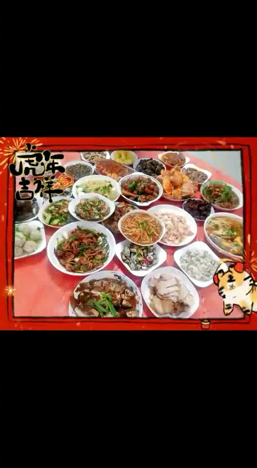 【小学6年级男生做了一桌年夜饭】油焖笋、糖醋黄鱼、红烧柴鱼、清蒸玉秃鱼、大蒜炒羊肉、红烧八