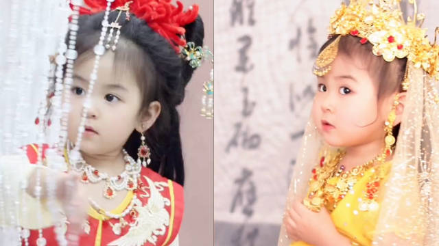 【妈妈带萌娃还原15套西游记角色造型 :希望借此传播中华传统文化】近日,黑龙江鹤岗市,一萌