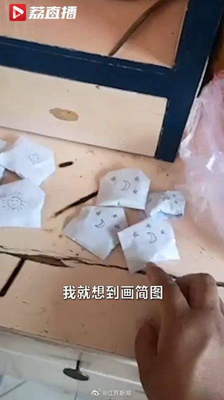 【好暖!奶奶不认字孙子画太阳月亮提醒吃药[心]】2月9日,陕西宝鸡,张先生在奶奶药包上画简