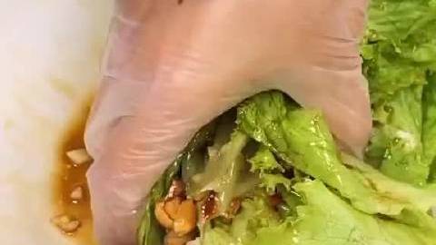 凉拌菜 天热了多吃一些凉拌菜 炝拌生菜,这样做出来真的很好吃。#吃播# 