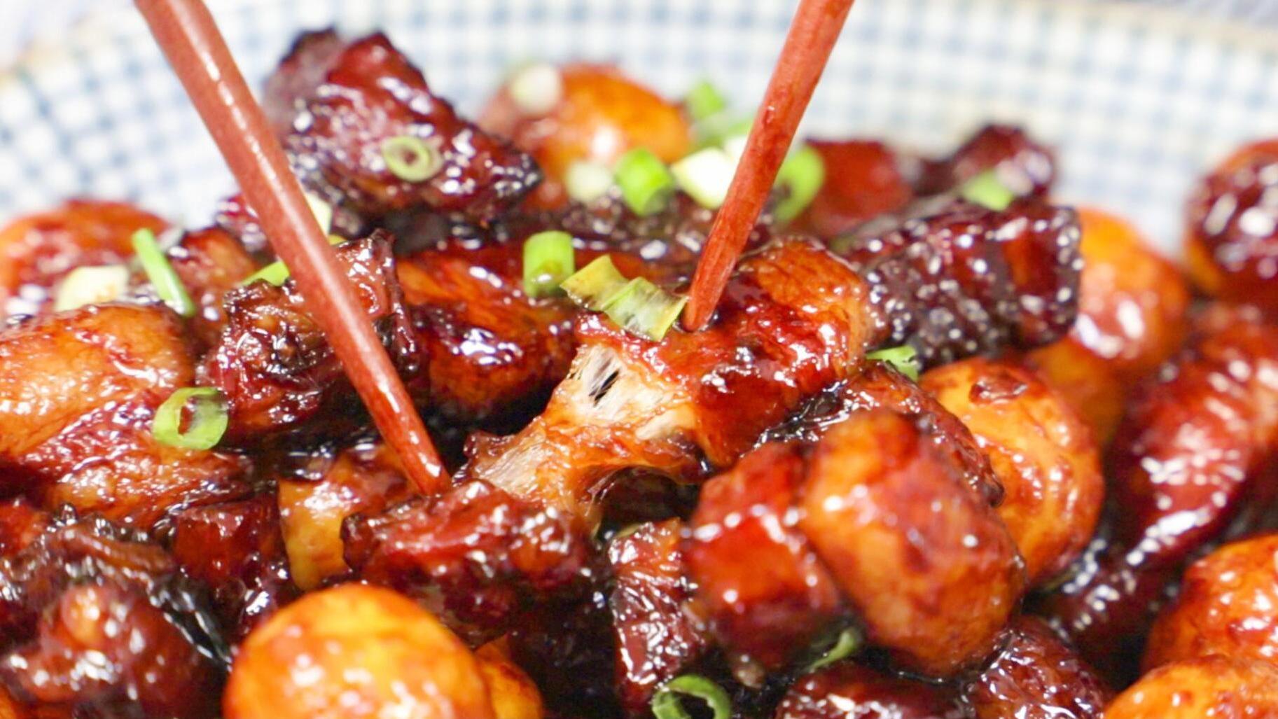 【鹌鹑蛋五花肉】儿时的回忆,妈妈的味道,肥而不腻,瘦而不柴,满口留香,能吃下一大碗饭,哈哈