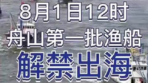 千舟竞发!8月1日,休渔期结束。浙江舟山2198艘渔船开渔出海!预计两天后,满载梭子蟹、红