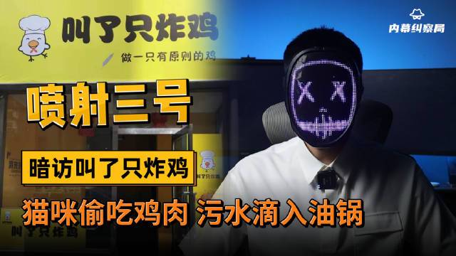 内幕纠察局暗访网红外卖“叫了只炸鸡”,被猫偷吃的鸡肉没有处理,鸡肉存放一周卖给顾客,油烟机