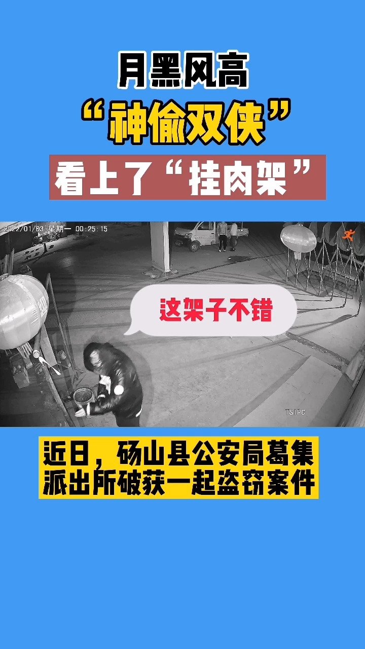 #宿州身边事# 【月黑风高夜 被抓正当时[三哈]】近日, 宿州砀山公安在线 葛集派出所接到
