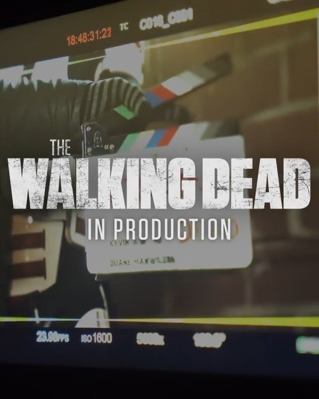 《行尸走肉》官方IG发布了一段题为“制片中”的短视频,这个短视频展示了《行尸走肉》最终季的