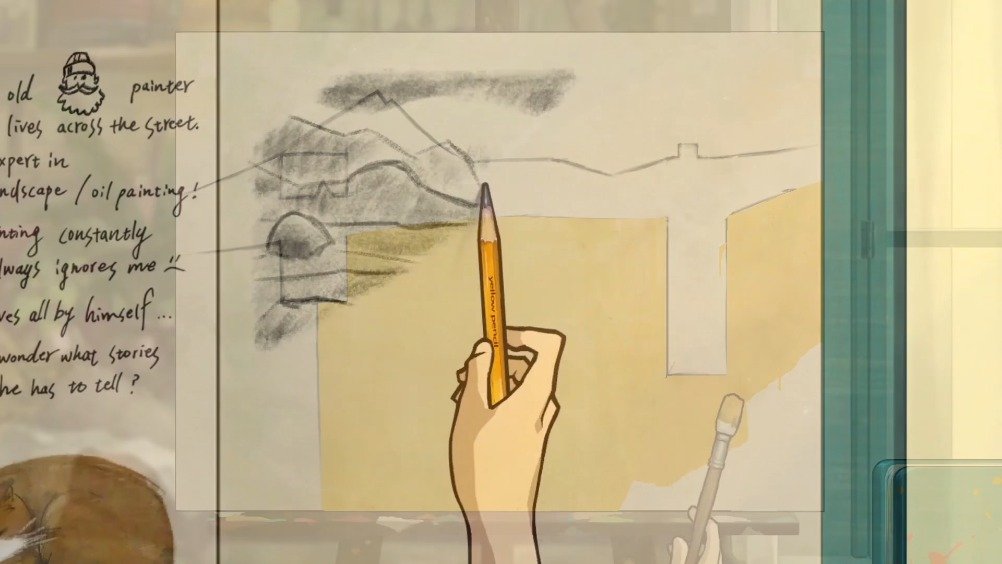 吉卜力手绘风互动视觉小说《倾听画语:最美好的景色》现已上架Steam,将于今年8月25日发