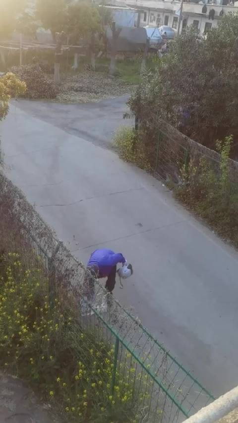 陌生人给滞留司机隔空投水…谢谢你,好心大叔。战车飞鱼的微博视频