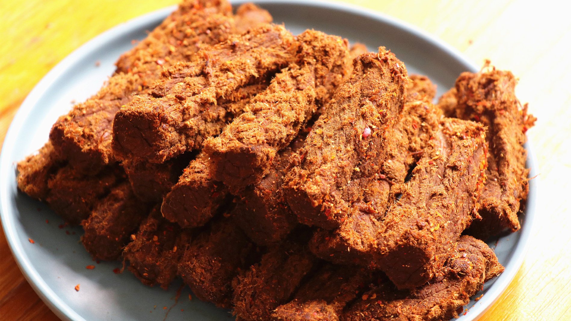 【牛肉干】不用烤箱一样可以做牛肉干,口感筋道,鲜香入味,好吃无添加