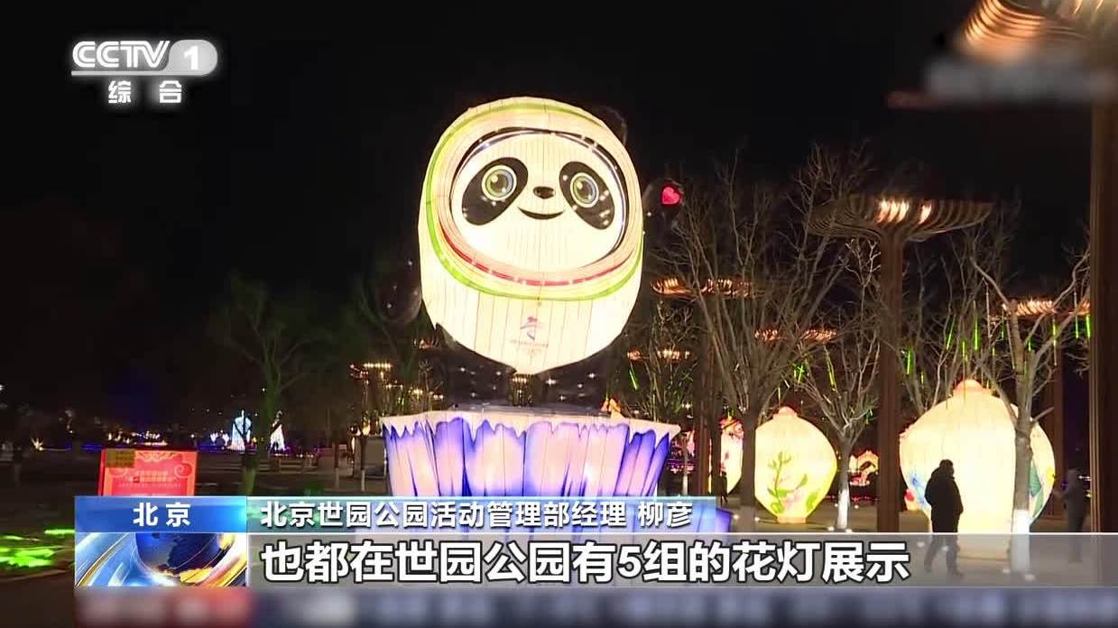 【当冰墩墩遇上元宵节】明天是正月十五#元宵节#,除了吃元宵、汤圆,正月十五赏花灯也是一项元