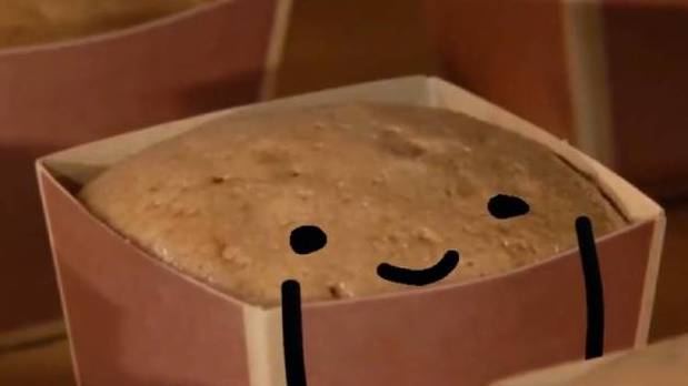 给逐渐膨胀的面包们加上小表情,画面变得更加治愈和舒适了