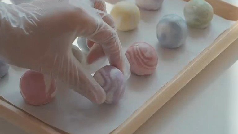 【可可鸡蛋布丁汤圆】七彩奥利奥芝士汤圆也不错哦!