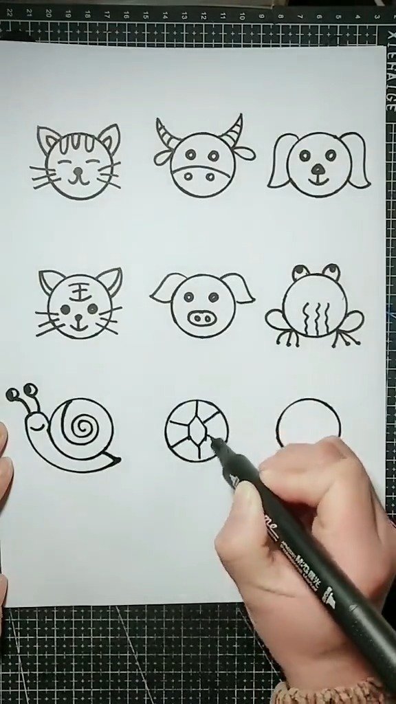 简笔画动物,这样画小动物就非常简单了,快收藏起来教孩子吧!(手绘插画家园)
