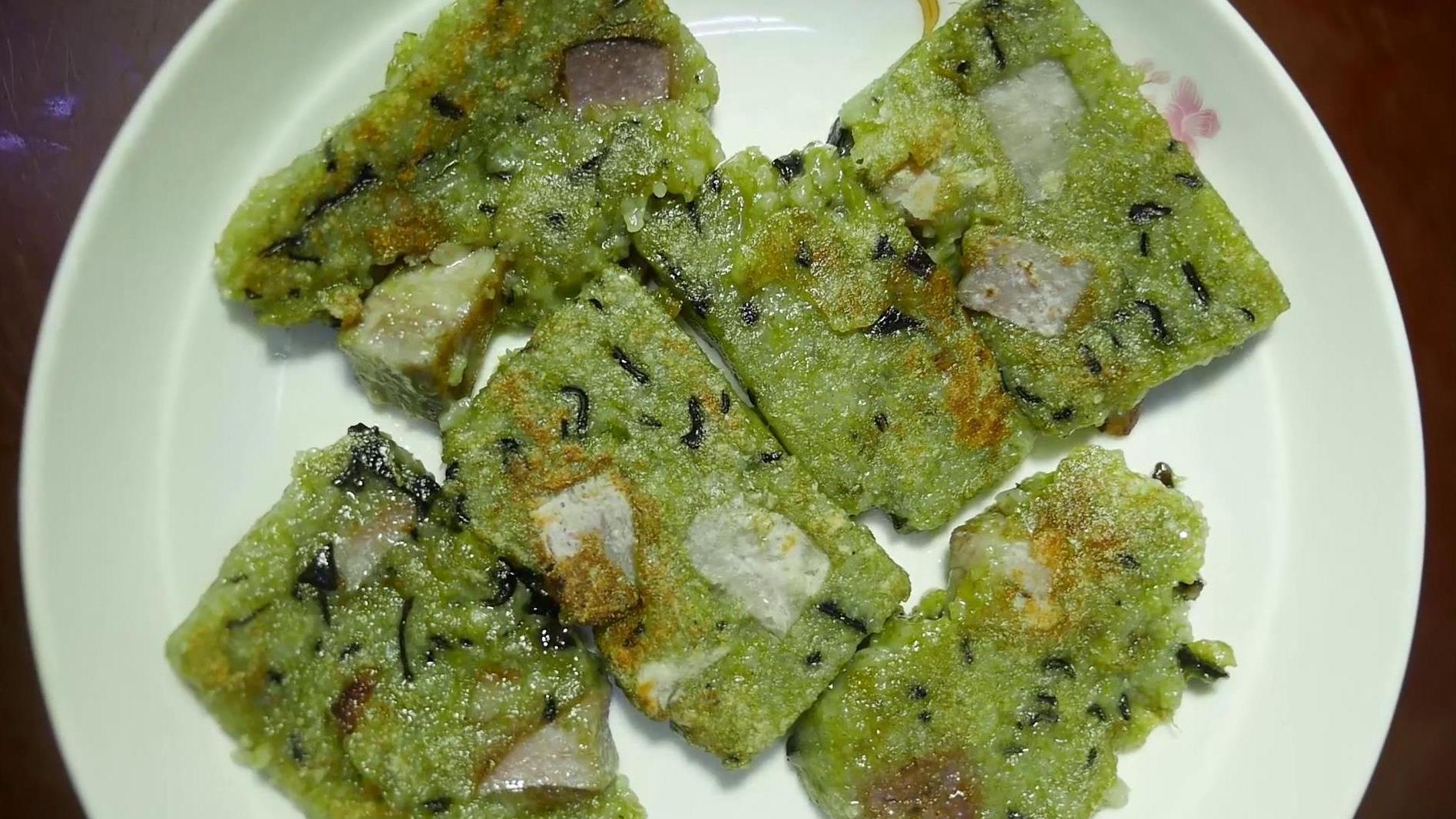 广西美食 【好吃但冷门的食物:船运人家必备的蒜香聪明糕,多吃蒜会算数[馋嘴]】船上粑又称蒜