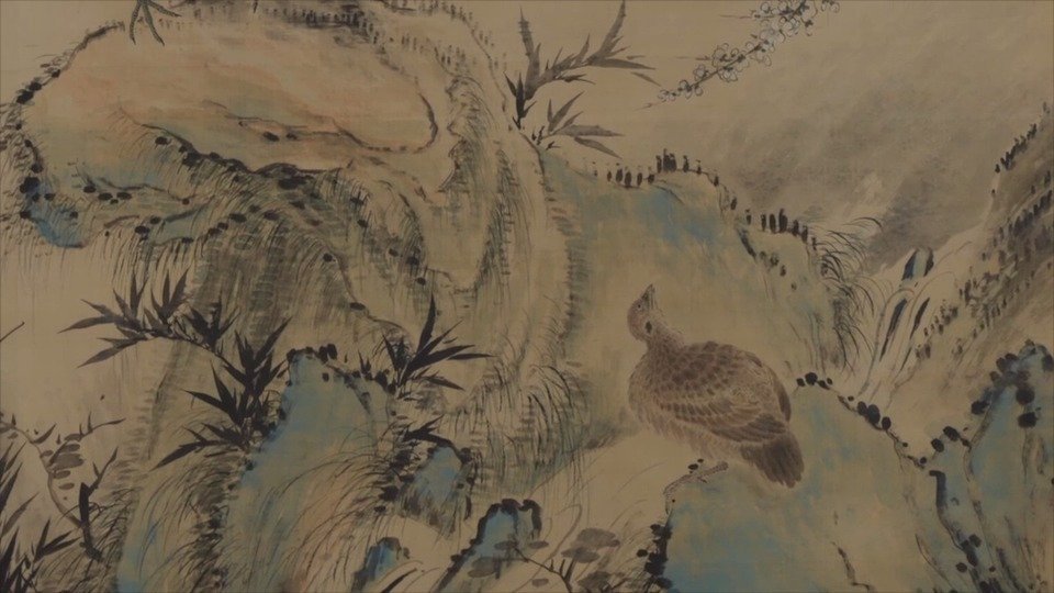 今天,请大家跟随天博志愿者的讲解了解一幅扬州画派画家华喦的作品。天博藏珍 华喦 山雀爱梅图