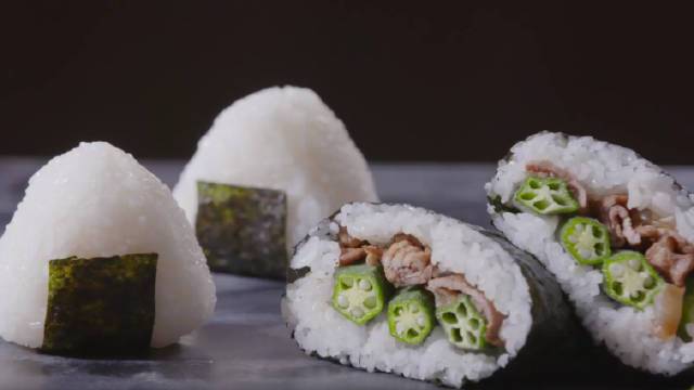 #舌尖上的武汉#【春日饭团】内馅Q弹的虾仁饭团、一口满足的肥牛饭团……你最爱哪一种呢?今天