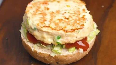 美食时间田园鸡肉堡,好吃好做,简单美味～