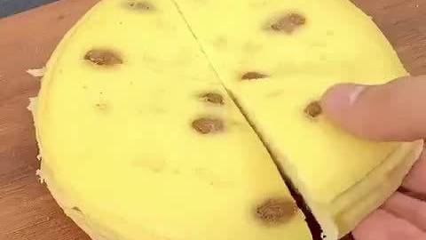 何炅做蛋糕啦!你是不是很羡慕啊,那就自己动手也做一个呗【葡萄干酸奶蛋糕的做法】早安