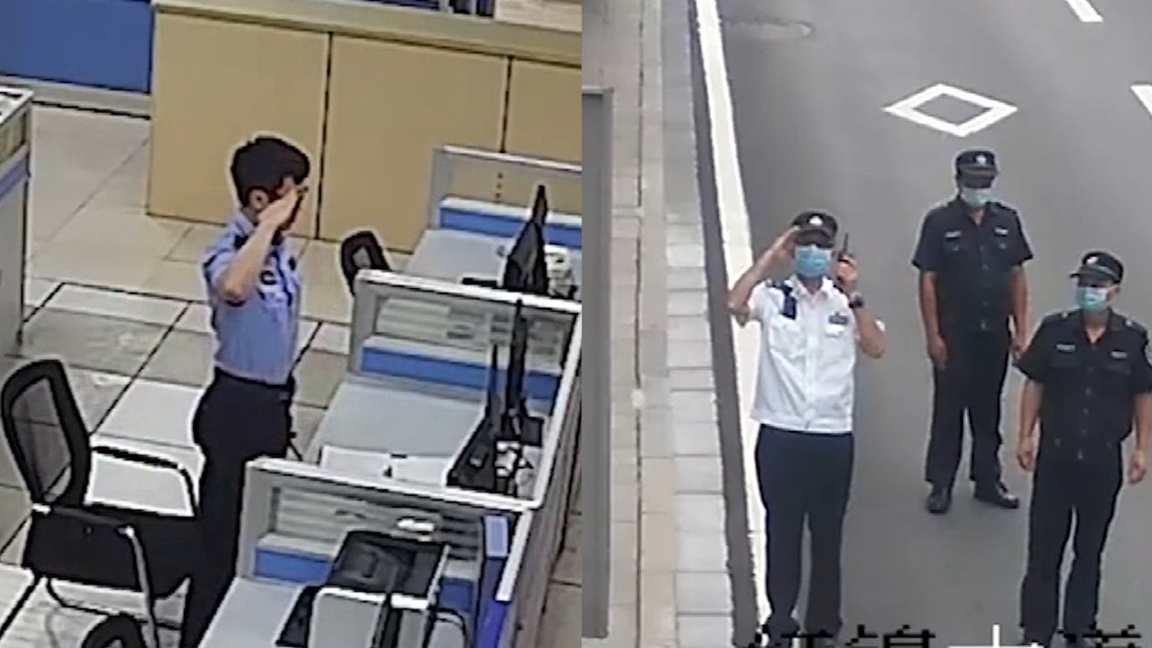 【泪目!60岁老民警站最后一班岗总结职业生涯,同事隔空敬礼致谢】7月29日,重庆。即将于8